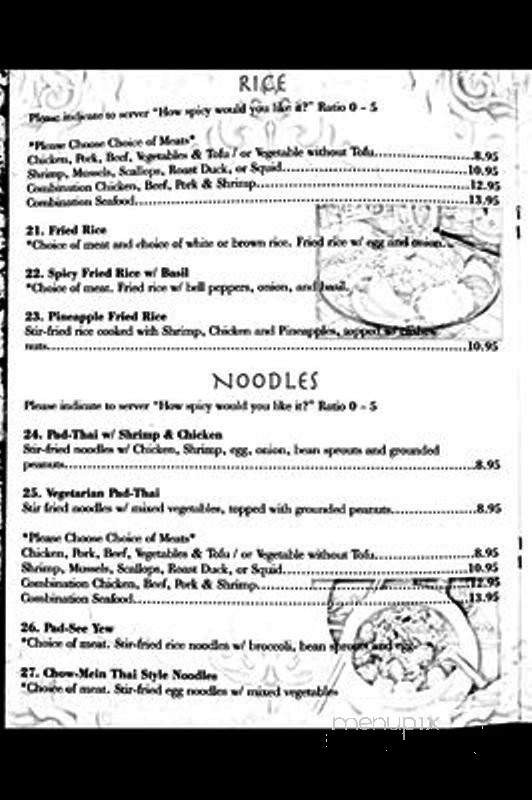 Chanpen Thai Cusine - Phoenix, AZ menu_pic