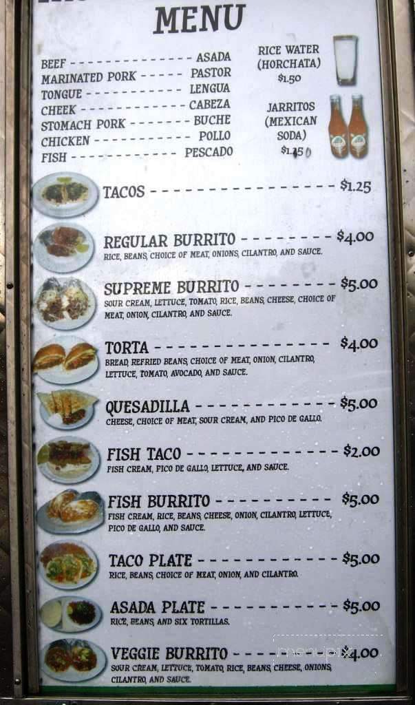 Tacos Los Cunados - Bellingham, WA menu_pic