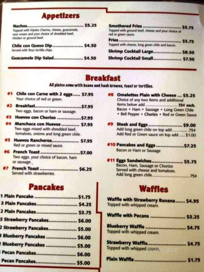 La Esquina de Mesilla - Mesilla, NM menu_pic