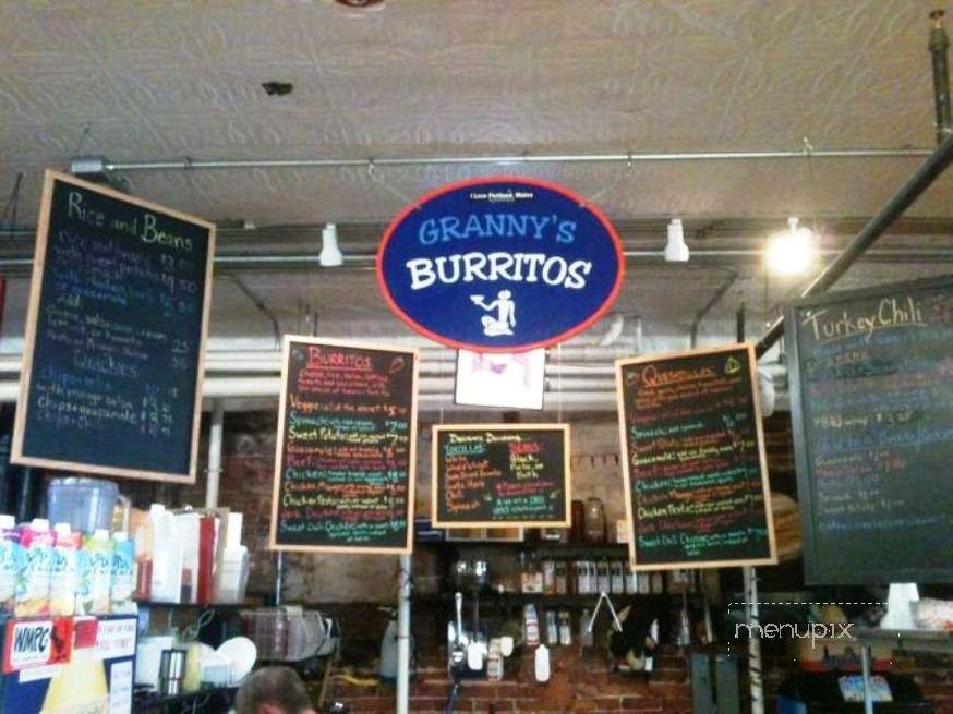 Granny's Burritos - Portland, ME menu_pic
