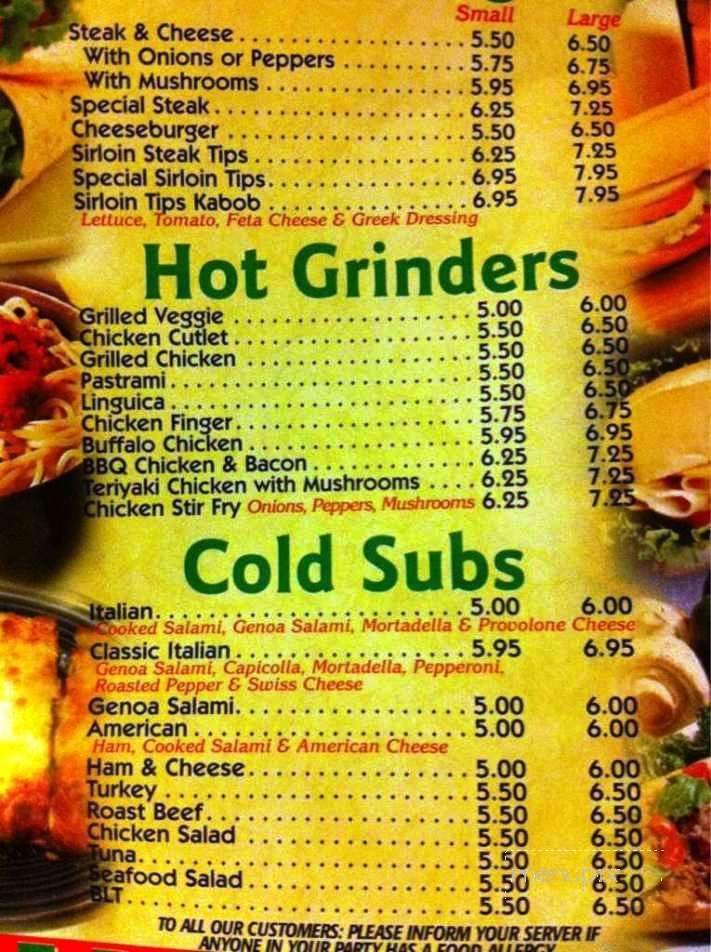 Santoro's Pizza - Halifax, MA menu_pic