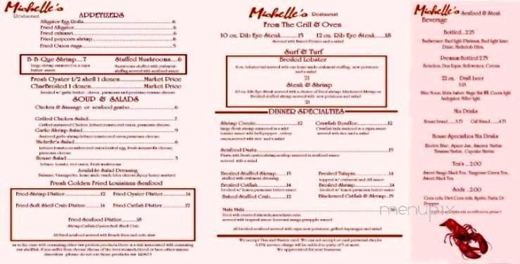 Michelle's Seafood and Steak Restaurant - Kenner, LA menu_pic