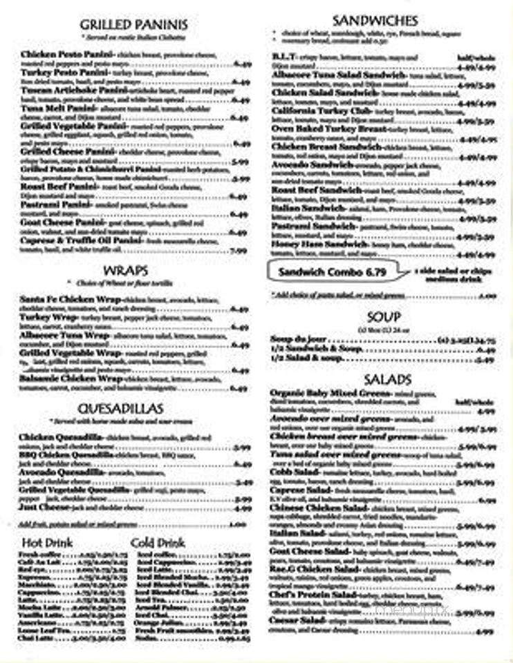 Menu Of Rae G Cafe In Brea CA 92821 free-christmas-holiday-menu-template-edit-online-download