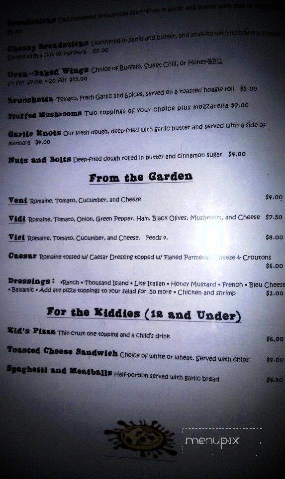 The Mill Pizzeria - Black Mountain, NC menu_pic