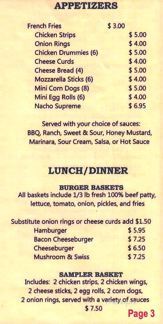 Dauber's Cafe - Little Canada, MN menu_pic