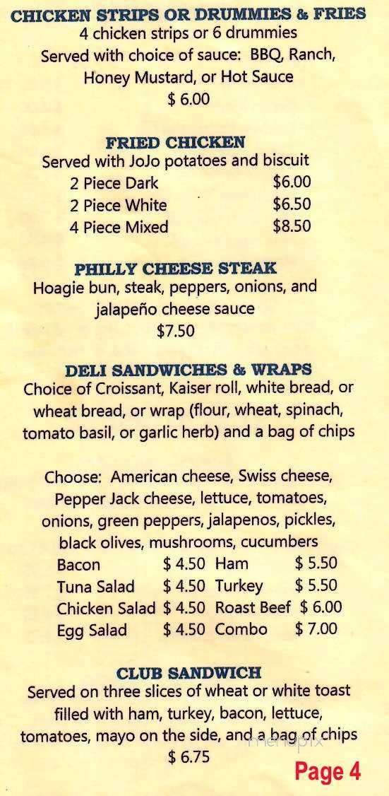 Dauber's Cafe - Little Canada, MN menu_pic