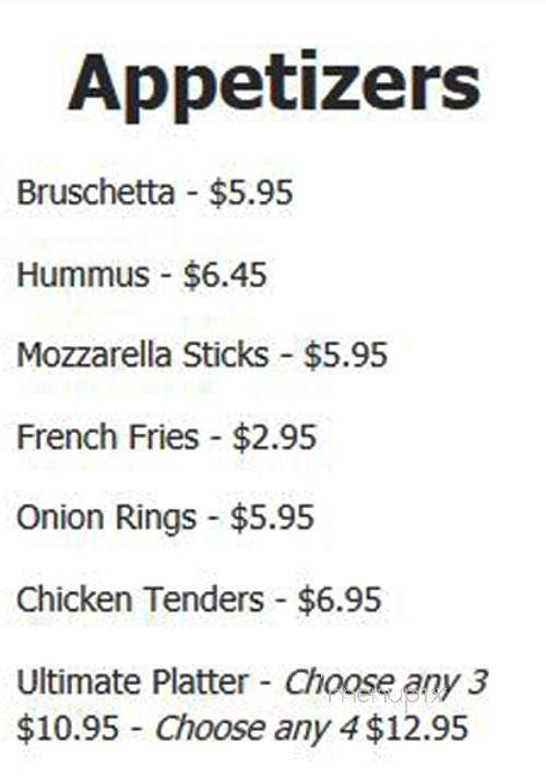 Harry's Tap Room - Dulles, VA menu_pic