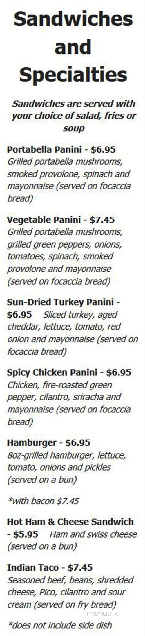 Harry's Tap Room - Dulles, VA menu_pic