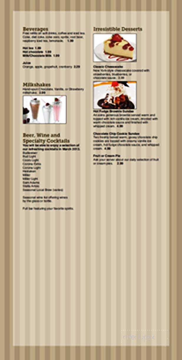 Moe's Restaurant - Huntington, IN menu_pic