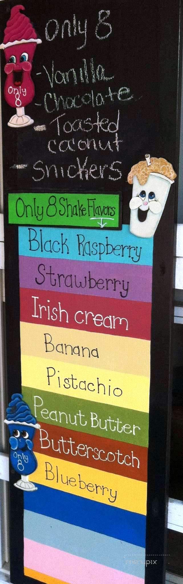 Chandler Square Ice Cream - Port Jefferson, NY menu_pic