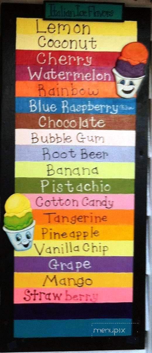 Chandler Square Ice Cream - Port Jefferson, NY menu_pic