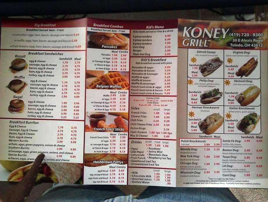 Koney Grill - Toledo, OH menu_pic