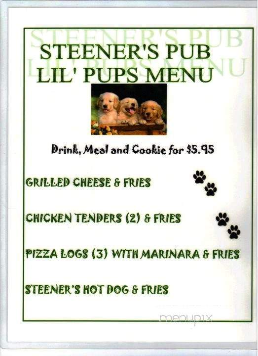 Steener's Pub - Bemus Point, NY menu_pic