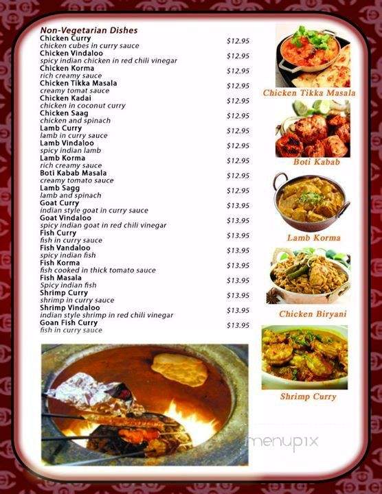 Tandoori Chicken and Fish House - Plumerville, AR menu_pic