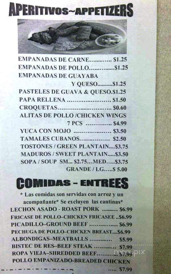 Salon Rojo Cafeteria & Restaurant - Greenacres, FL menu_pic