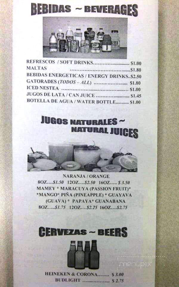 Salon Rojo Cafeteria & Restaurant - Greenacres, FL menu_pic