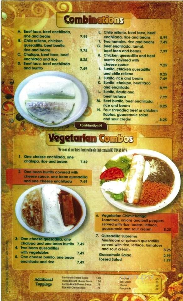 La Hacienda Mexican Restaurant - Fremont, NE menu_pic