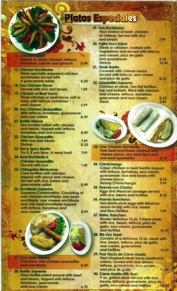 La Hacienda Mexican Restaurant - Fremont, NE menu_pic