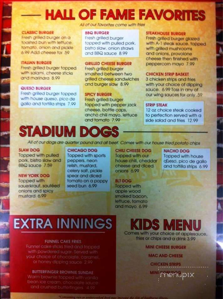 Harbell's Grill Sports Bar - Springfield, MO menu_pic