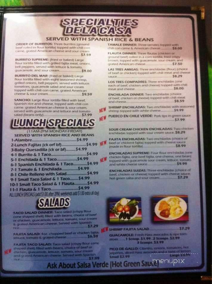El Guero - Okemah, OK menu_pic