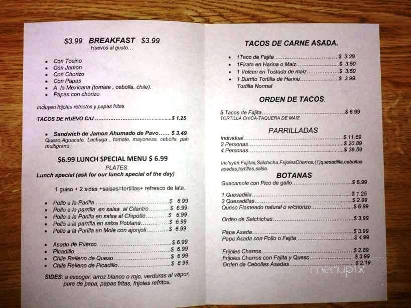 Crazy Mariachi - Mcallen, TX menu_pic
