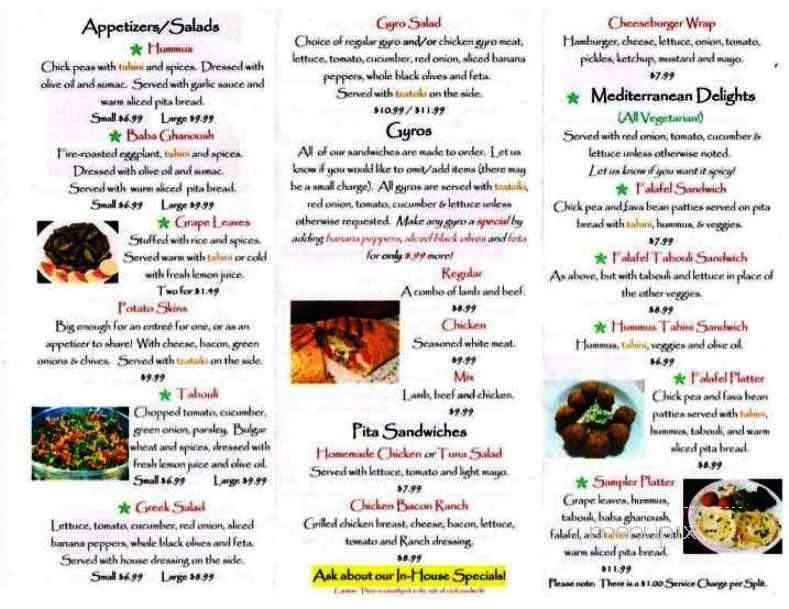 Beachside Deli - St Joseph, MI menu_pic