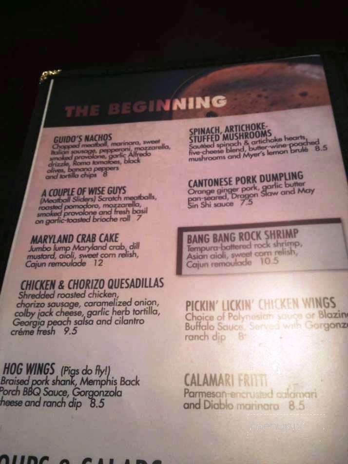 J's Pub & Grill - Casper, WY menu_pic