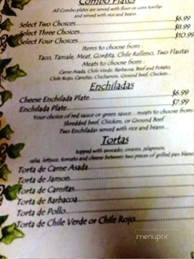 Lupita's Grill - Amarillo, TX menu_pic