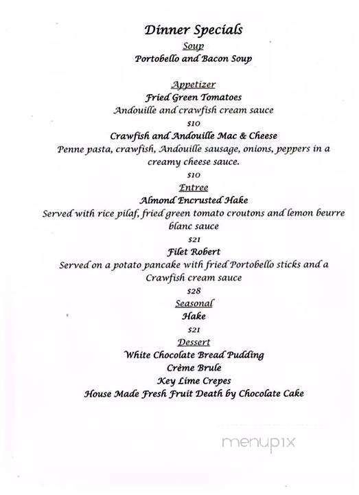 Mac's on Boston Street - Covington, LA menu_pic