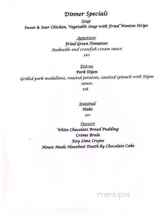 Mac's on Boston Street - Covington, LA menu_pic