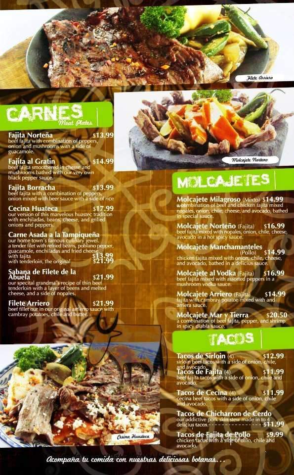 El Callejon de Los Milagros - Mcallen, TX menu_pic