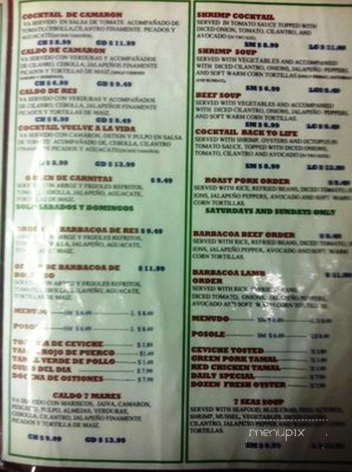 La Mexicana - Columbus, GA menu_pic