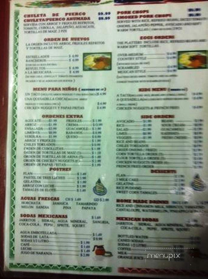 La Mexicana - Columbus, GA menu_pic
