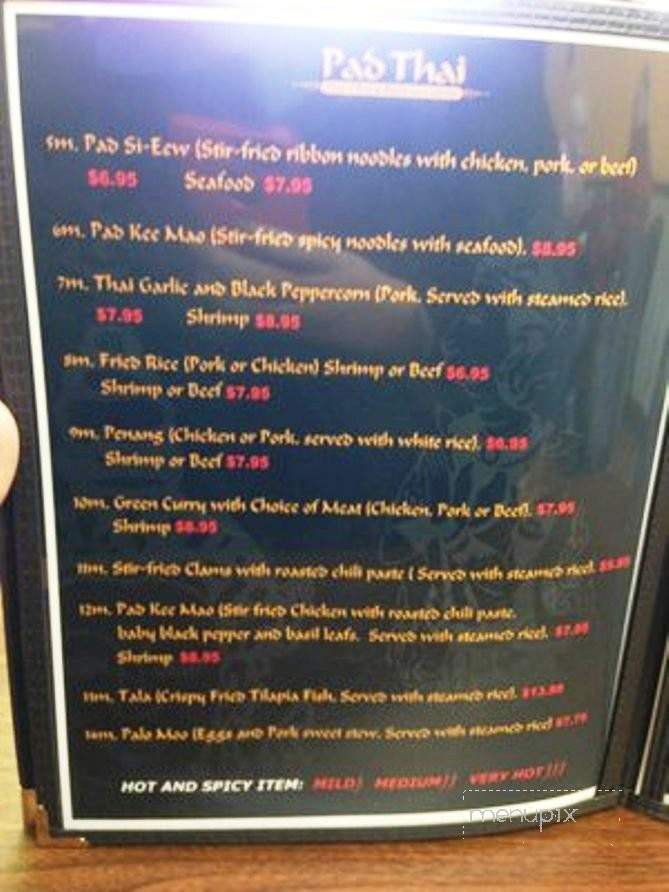 Pad Thai - Fort Wayne, IN menu_pic