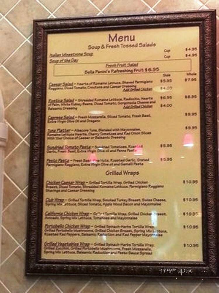 Bella Panini - Las Vegas, NV menu_pic