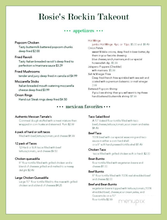 /380179298/Rosies-Rockin-Takeout-Stafford-Springs-CT - Stafford Springs, CT