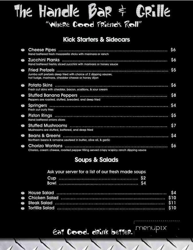 The Handle Bar & Grille - Canonsburg, PA menu_pic