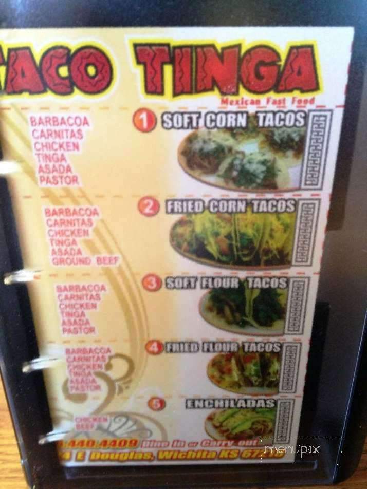 Taco Tinga - Wichita, KS menu_pic