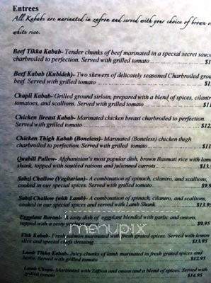 Kamdesh Afghan Kabab House - Oakland, CA menu_pic