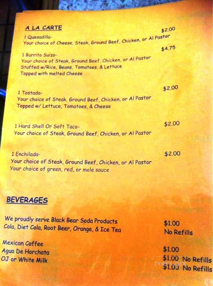 Lala's Place - Cudahy, WI menu_pic
