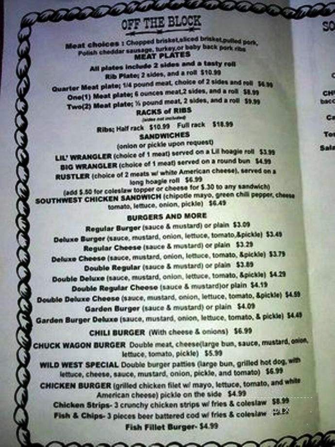Jim Bob's Chuck Wagon - Roy, WA menu_pic