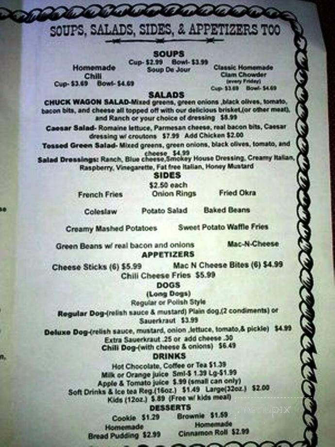 Jim Bob's Chuck Wagon - Roy, WA menu_pic