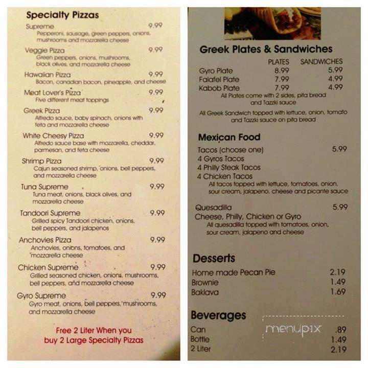 Pizza Plus - Kenner, LA menu_pic