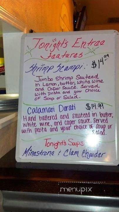 Pete and Maria's Italian Bistro - Madera, CA menu_pic
