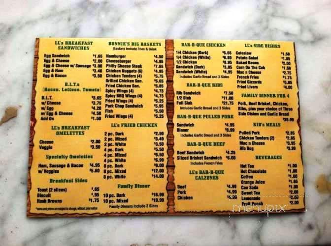 LL's Bar-B-Que - Gainesville, FL menu_pic