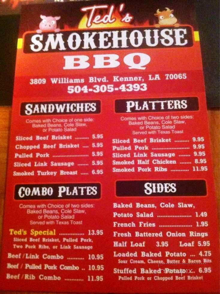 /380180899/Teds-Smokehouse-BBQ-Kenner-LA - Kenner, LA