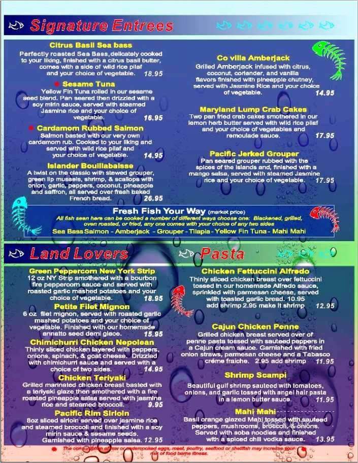 Finns Seafood - Atlanta, GA menu_pic