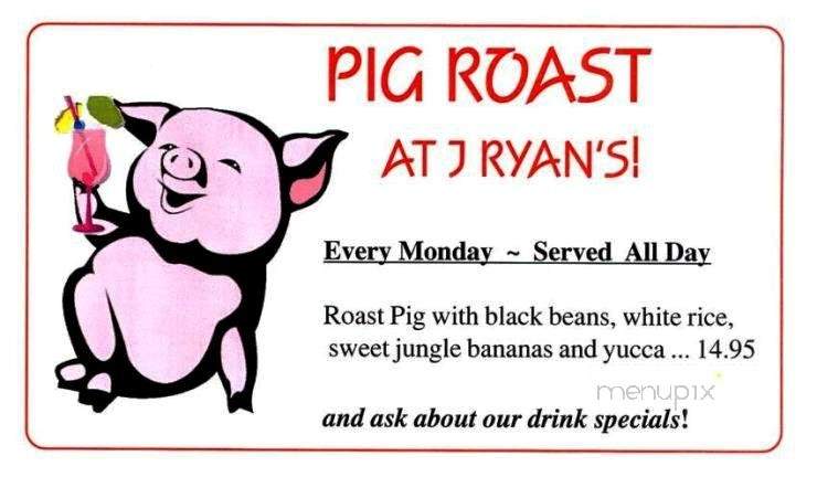 J Ryans on Clark - Sarasota, FL menu_pic