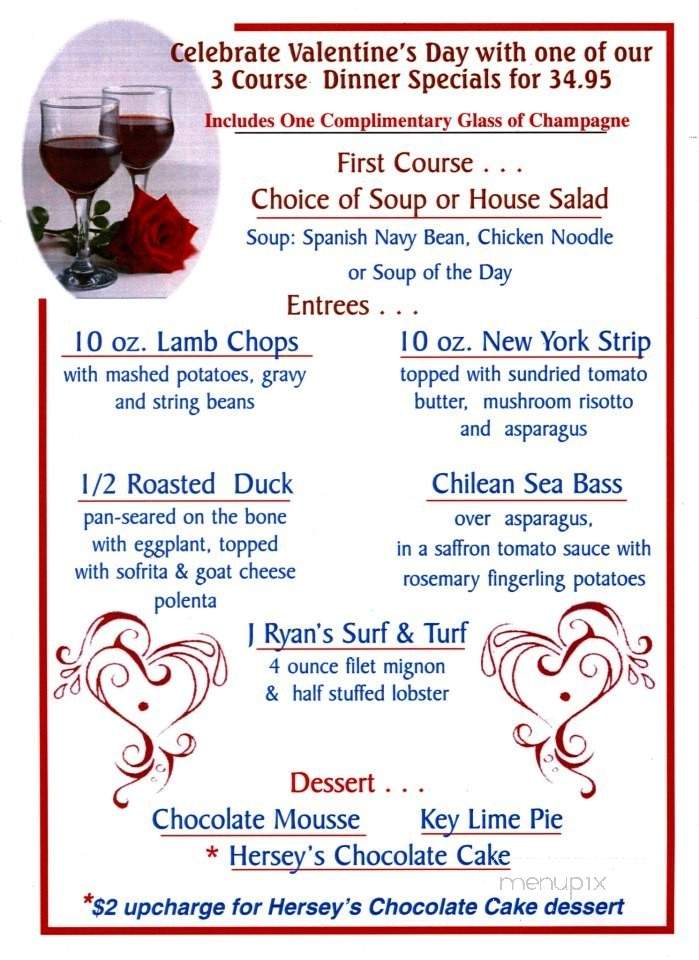 J Ryans on Clark - Sarasota, FL menu_pic