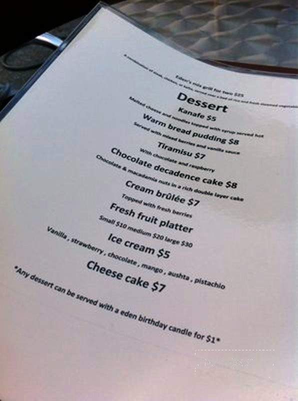 Eden Garden Fusion Grill - Upland, CA menu_pic